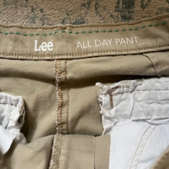 🧡Lee All Day Pant Stretch Chino Pants Women's 8 Short - Picture 3 of 8